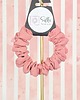 gumki do włosów S wąska gumka do włosów jedwab naturalny scrunchie jasny róż różowa 1