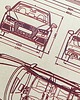 grafiki i ilustracje WYDRUK NA TEKTURZE 30X40 cm AUDI RS3 Sportback 2