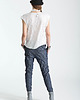 spodnie materiałowe damskie II ZIP: loose denim trousers 3