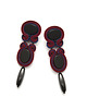 kolczyki soutache Kolczyki soutache - onyks, bordowe, współczesne 1