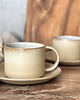 filiżanki Prosta filiżanka ceramiczna ze spodkiem 250 ml beżowa - Pustynny piach 3
