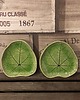 patery i talerze Talerzyk/spodeczek listek malwy - jasnozielony 1