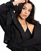 kurtki damskie Boxy crop trench denim jacket 5