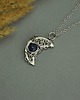 wisiory Wisiorek księżyc lapis lazuli wire wrapping półksiężyc 1