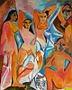 obrazy Duży obraz olej na płótnie pablo picasso panny z Awinion 1