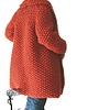 swetry damskie  Gruby ceglasty 1
