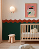 tapety i naklejki ścienne Wainscoting Double Wave Dark - samoprzylepny dekoracyjny panel ścienny 2