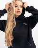 bluza z kapturem damska Bluza damska z kapturem Czarna AGA 1