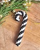 ozdoby choinkowe Czarno-biało-złote Ozdoby na choinkę: 3szt. laski candy cane 3