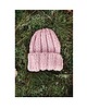 czapki damskie Beanie handmade czapka pudrowy róż 2