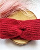 opaski do włosów Wełniana opaska handmade z alpaki i merino, miękka, ciepła, czerwona 4