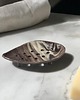 mydelniczki Ceramiczna Mydelniczka Owalna Marmurkowa Brązowo Beżowa 1