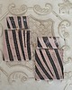 kolczyki - inne kolczyki RAW, duże różowo-czarne zebra 4