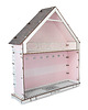 klocki i zabawki drewniane Drewniany domek dla lalek Pink + dobudówka 8