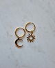 kolczyki pozłacane Kolczyki pozłacane koła zawieszki słońce księżyc 2