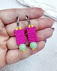 kolczyki soutache Letni zachód 3