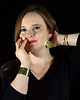 kolczyki wire wrapping Kamień - duże mosiężne kolczyki lub klipsy 3