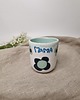 kubki Zestaw ceramiczny - KWIATY- kubek z talerzykiem 3