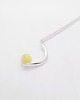 wisiory Amber as a Pearl / silver necklace with Amber 8