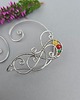 nausznice Nausznice cytryn i kolorowe agaty wire wrapping zausznice 3