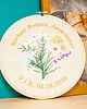 Ślub - inne Podziękowania, Indywidualna dedykacja, haft w tamborku 23 cm 1