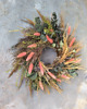 wianki Wianek dekoracyjny, wiosenny, z suszonych i stabilizowanych roślin 1