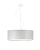 lampy wiszące Szara lampa wisząca do salonu z abażurem HAJFA fi - 50 cm 3
