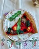 zabawki - inne Szydełkowy kawałek wegańskiej pizzy z dodatkami 2