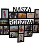 ramki na zdjęcia Multirama ramka na zdjęcia z napisem  Nasza Rodzina mdf 17 zdjęć 1
