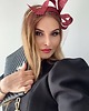 fascynatory Fascynator ELZA Z WOALKĄ BORDO  oraz inne kolory 6