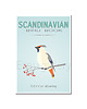 plakaty Plakat skandynawski A3, waxwing, jemiołuszka 2