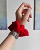 gumki do włosów Czerwona scrunchie do włosów PELA 5