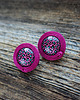 kolczyki soutache Pink Panter -kolczyki sutasz z motywem panterki 2
