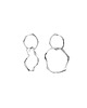 kolczyki srebrne WAVES Circle BIG / silver earrings 1