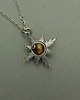 wisiory Mały wisiorek róża wiatrów tygrysie oko wire wrapping 1