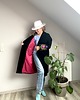 płaszcze damskie wełniany płaszcz Sultana Style Krata 2