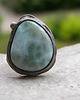 pierścionki - różne Agat larimar  -  pierścionek 1