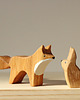 klocki i zabawki drewniane Leśne zwierzęta - zestaw drewnianych zabawek - Niedźwiedź, Lis, Zając 7