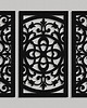 inne DEKORACYJNY TRYPTYK AŻUROWY, FLORELLE, DEKORACJA ŚCIENNA 3D,  ORNAMENT, 80 x  3
