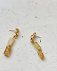 kolczyki z mosiądzu Kolczyki  z cytrynem 1