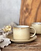 filiżanki Prosta filiżanka ceramiczna ze spodkiem 250 ml beżowa - Pustynny piach 5