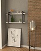 regały i półki Półka Wiszaca na Ścianę Biała Loft do Salonu Regał Nowoczesna 80 cm 4
