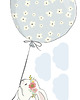 naklejki ścienne do pokoju dziecka Naklejka ścienna Królik z balonem (niebieski) 1