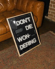 plakaty Plakat typograficzny - Don't Die Wondering - Druk Pigmentowy 8