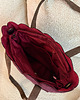 torby na ramię Torba welurowa muffin wino 2