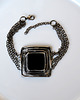 bransoletki wire wrapping bransoletka czarny kwadrat 2