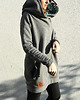 bluza z kapturem damska Oversize bluza hoodie ogromny kaptur monstera 4