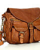 torby na ramię Skórzana torebka listonoszka z kieszeniami safari handmade bag 4