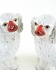 figurki i rzeźby Ceramiczne pieski kominkowe - Spaniele, styl Staffordshire, Anglia 7