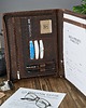 pokrowce i etui - organizery Brązowy biuwar ze skóry vintage skórzana teczka na dokumenty T-57-BR 2